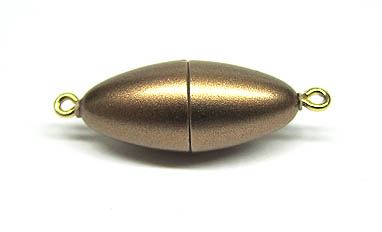 Magnetverschluss 11x25mm Plastik bronze
